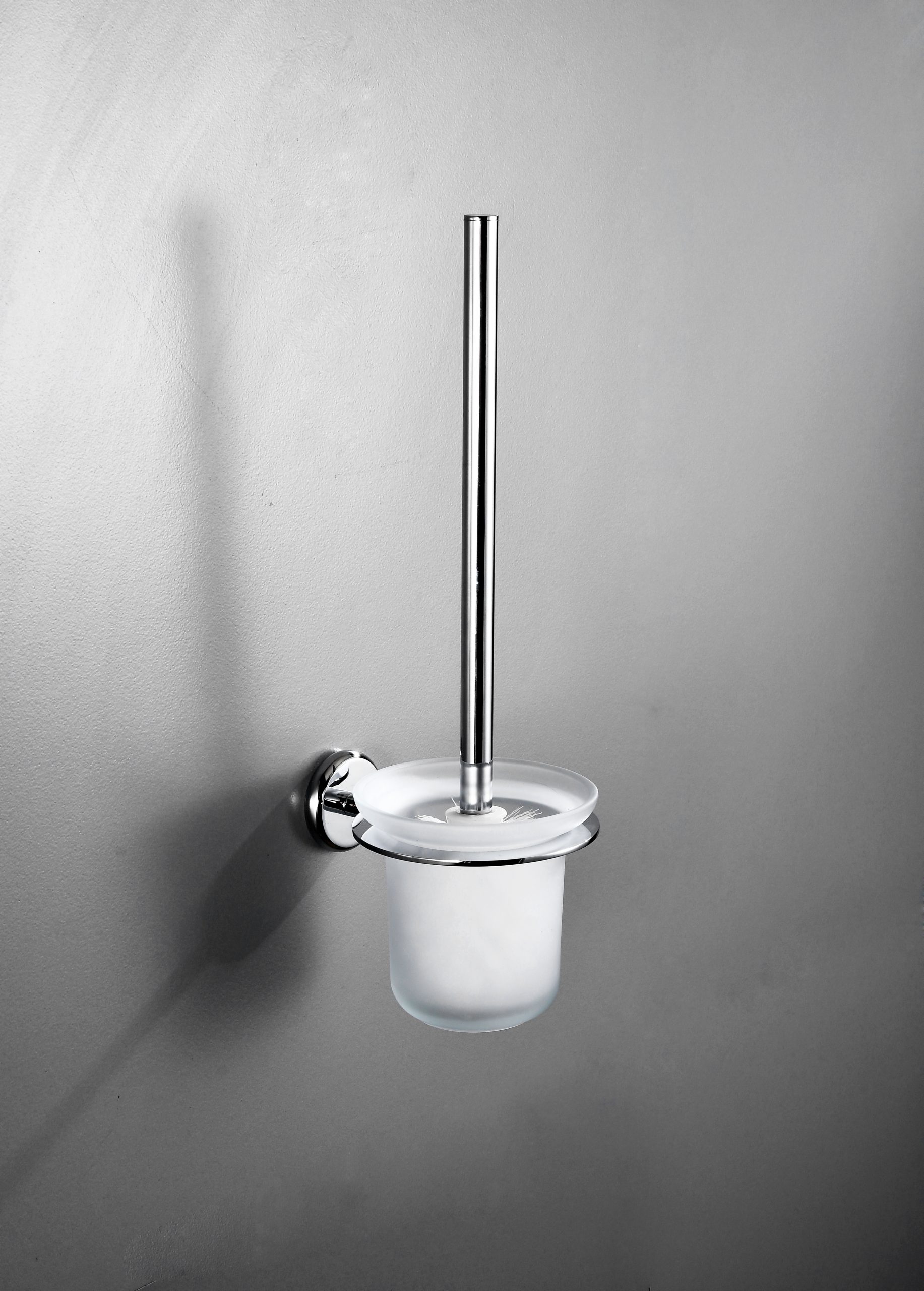 Toilet Brush With Stainless Steel Handle Ceramic Holder for Bathroom Cleaning - 图片 17