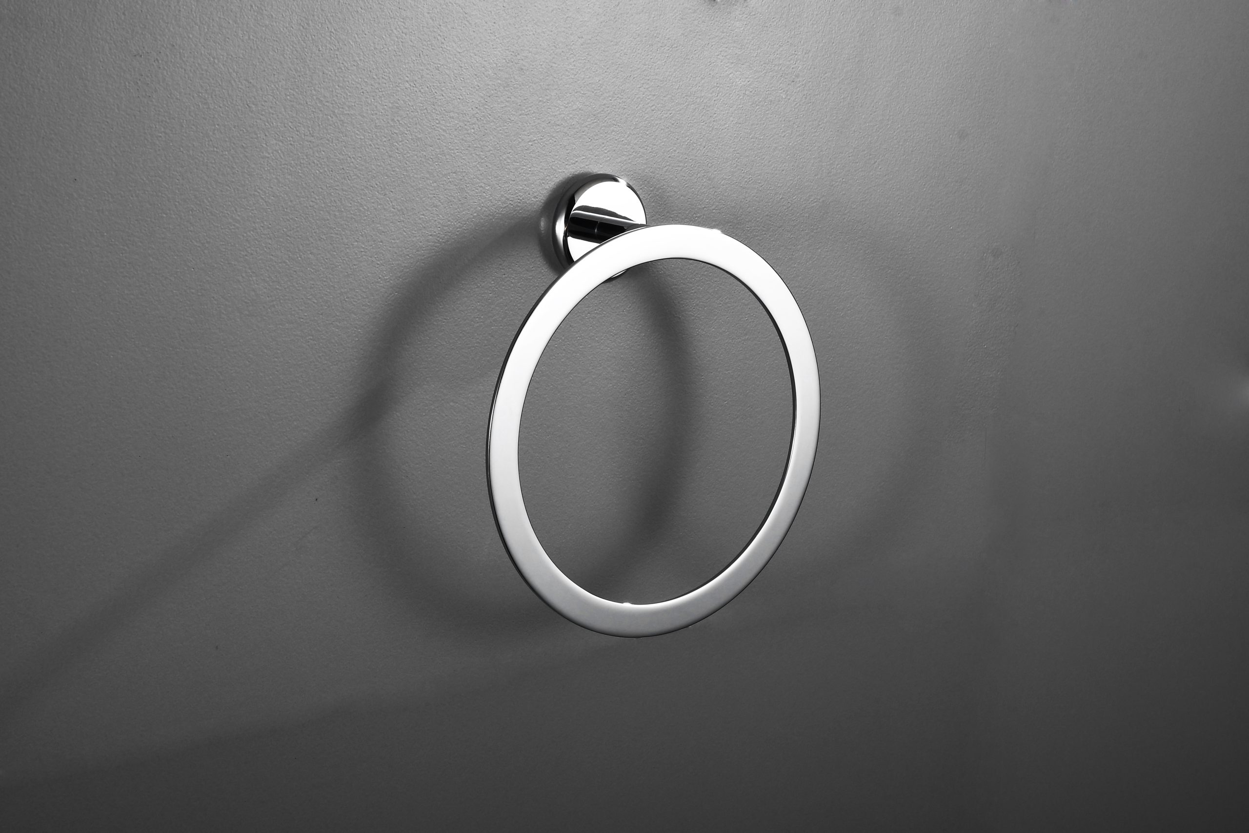 Round Towel Ring Brass Bath Hardware Chrome Bedroom Bathroom Accessories - 图片 15