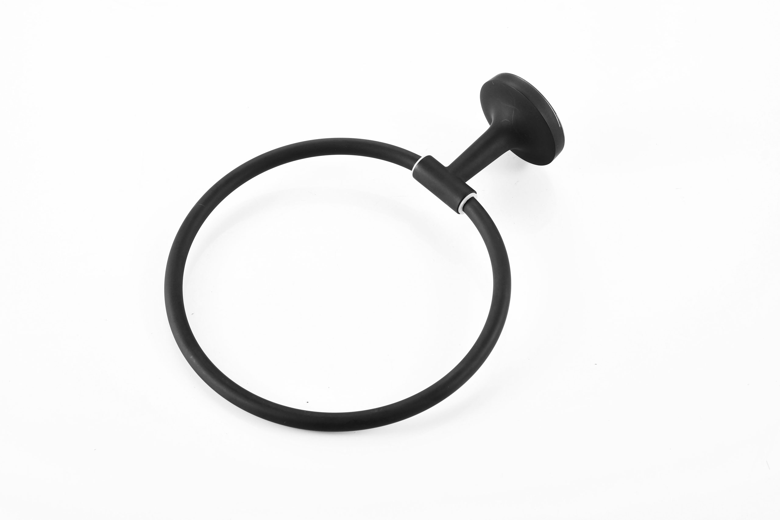 Matte Black Towel Ring Hand Towel Holder Towel Hanger Ring for Bathroom Wall - 图片 10