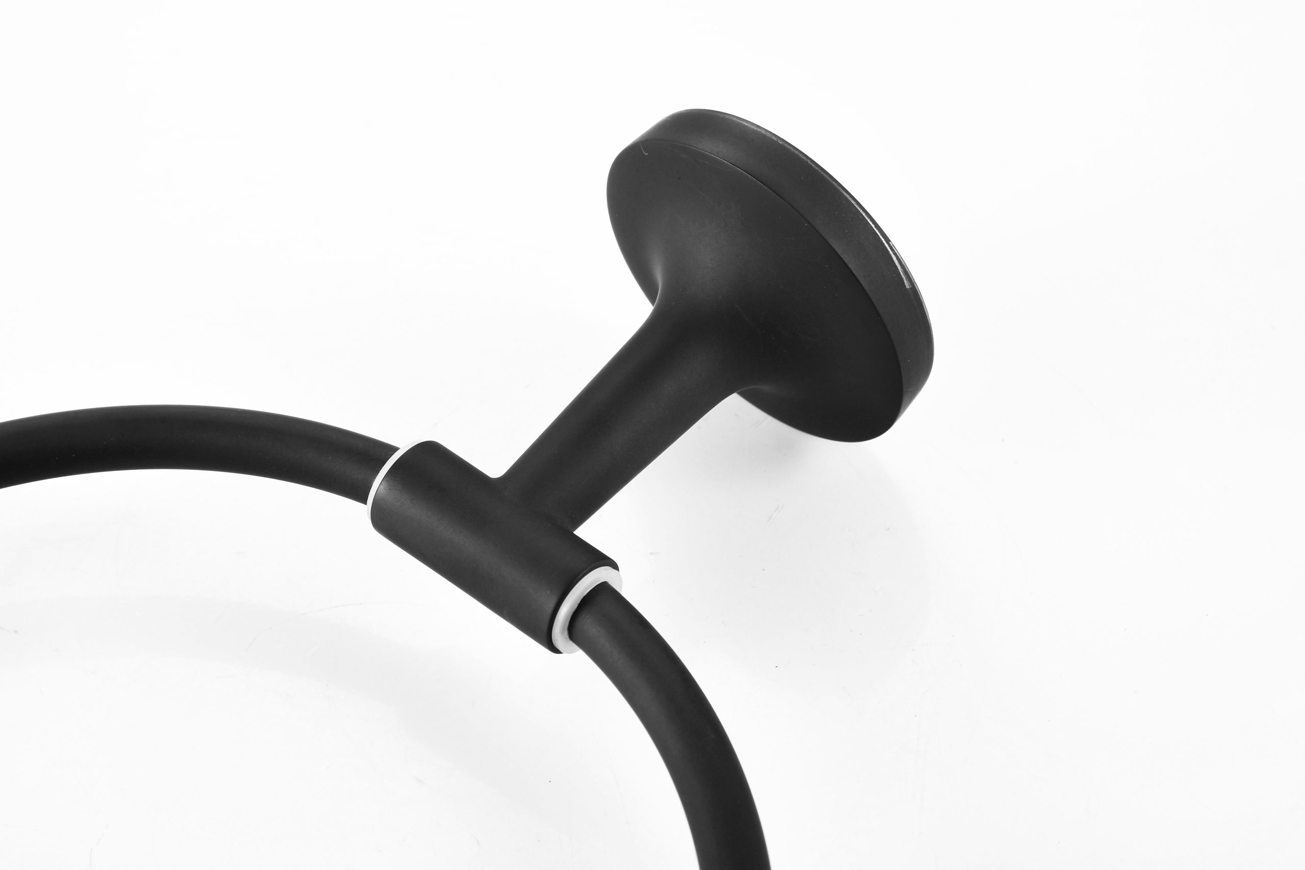 Matte Black Towel Ring Hand Towel Holder Towel Hanger Ring for Bathroom Wall - 图片 11