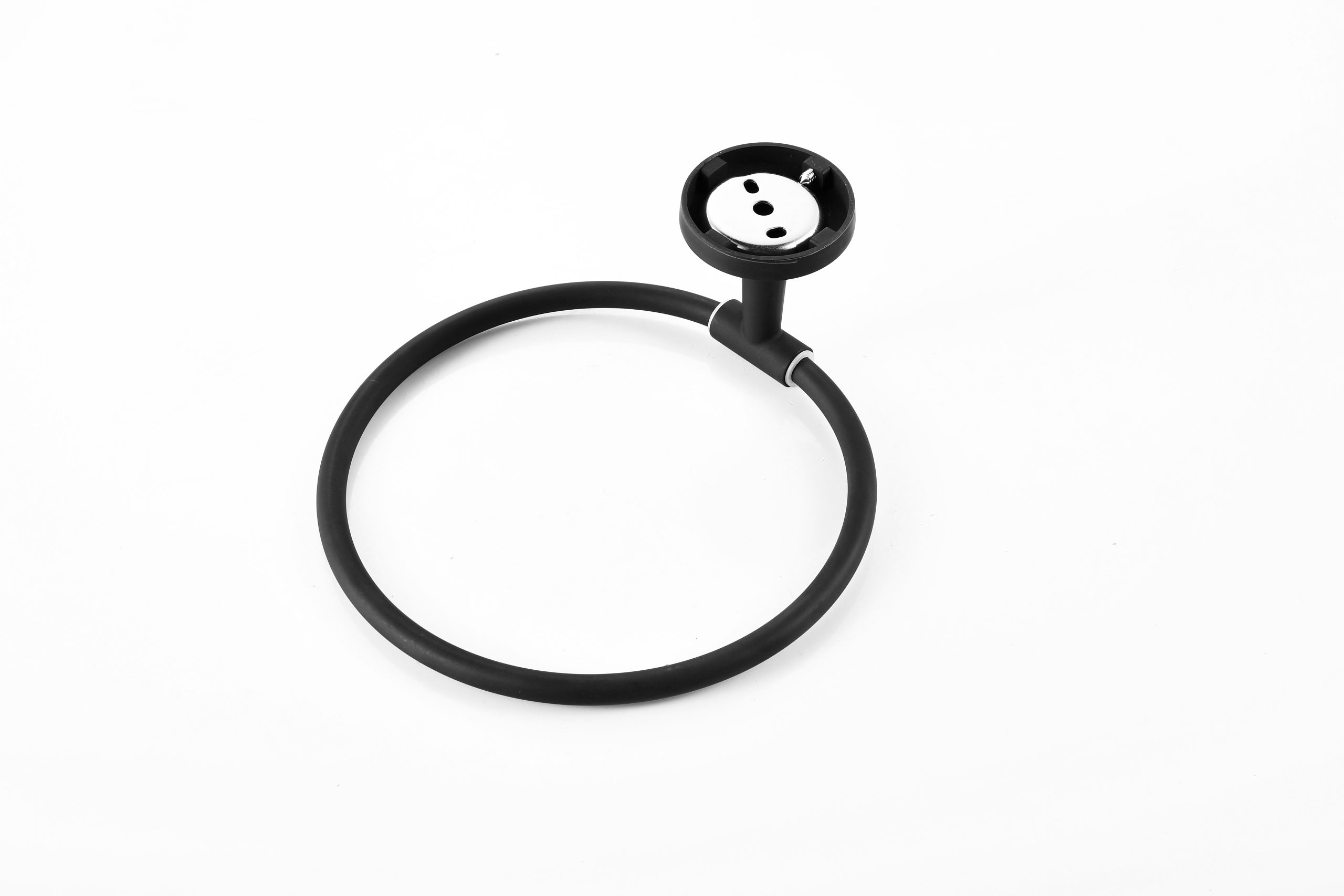 Matte Black Towel Ring Hand Towel Holder Towel Hanger Ring for Bathroom Wall - 图片 14