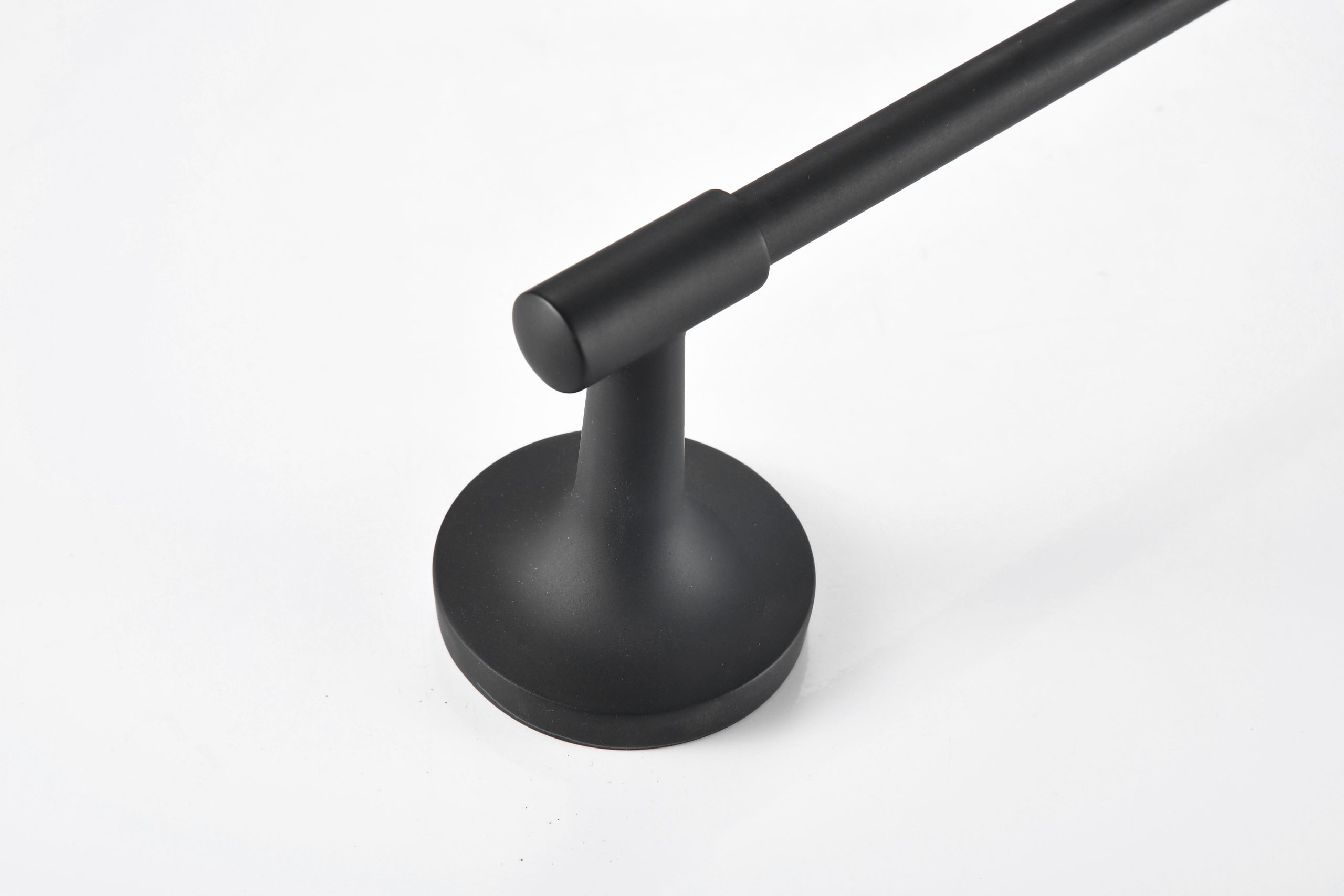 Single Towel Rail Bathroom Accessories Towel Bar Matte Black Stainless Steel Bath Towel Rack - 图片 8