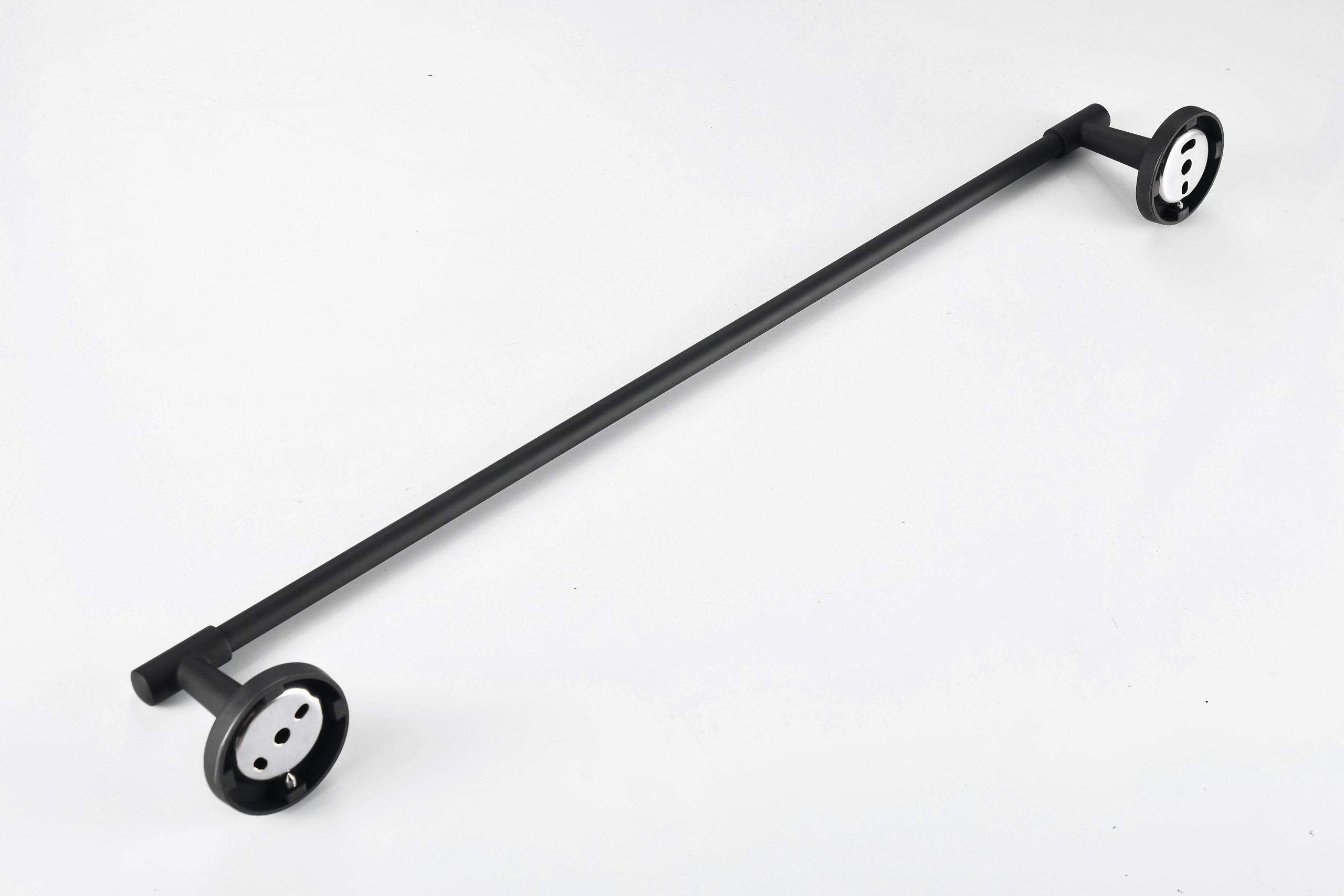 Single Towel Rail Bathroom Accessories Towel Bar Matte Black Stainless Steel Bath Towel Rack - 图片 12