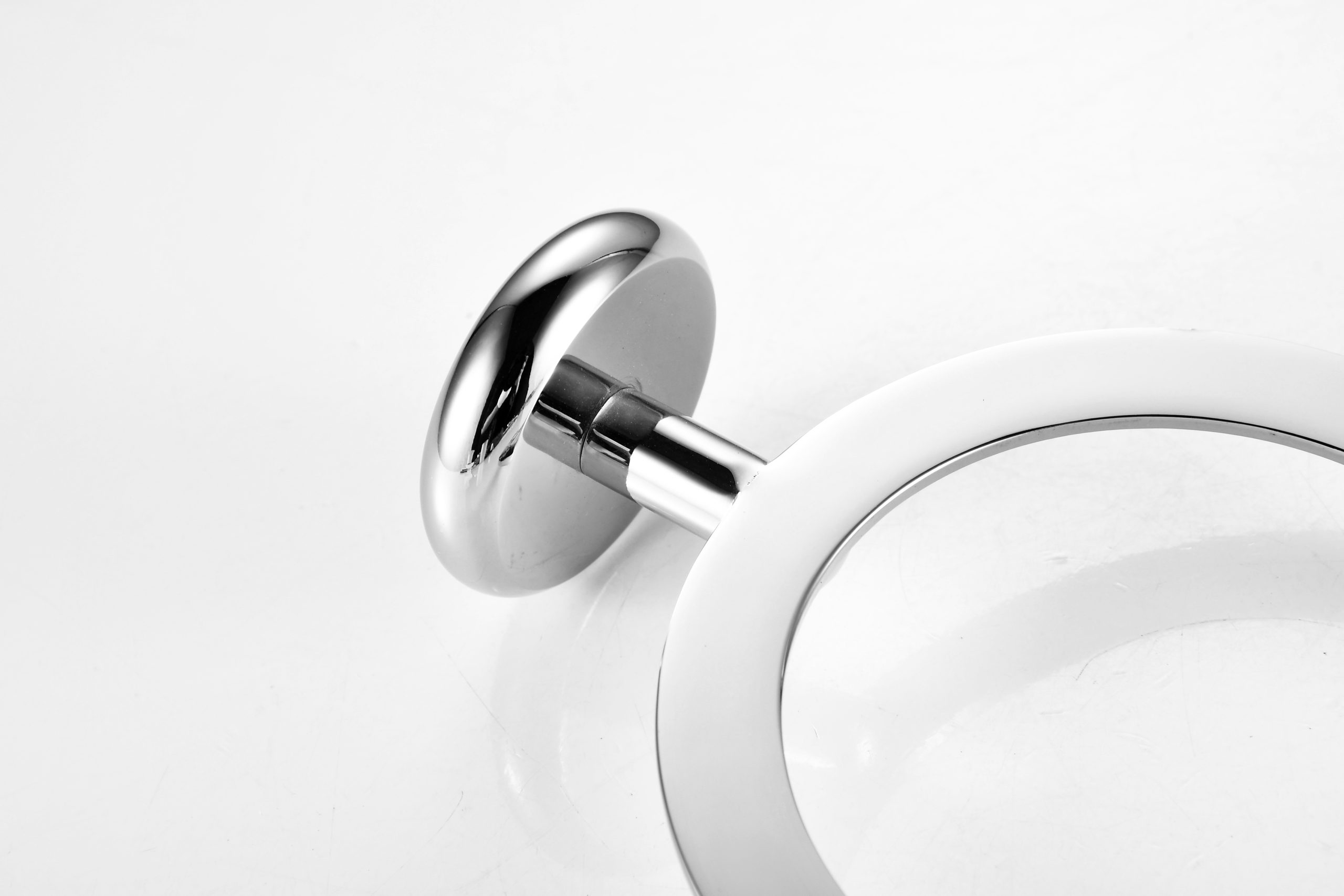 Toilet Brush With Stainless Steel Handle Ceramic Holder for Bathroom Cleaning - 图片 8