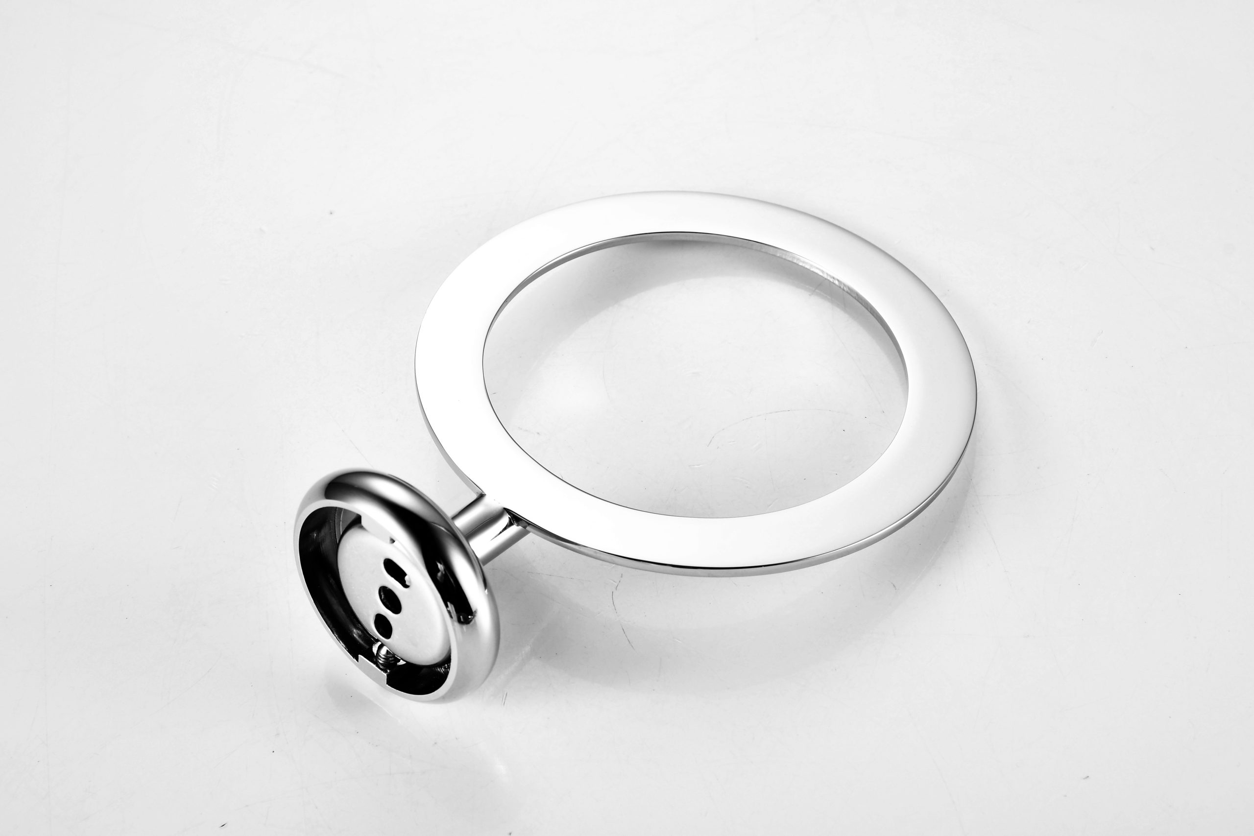 Toilet Brush With Stainless Steel Handle Ceramic Holder for Bathroom Cleaning - 图片 9