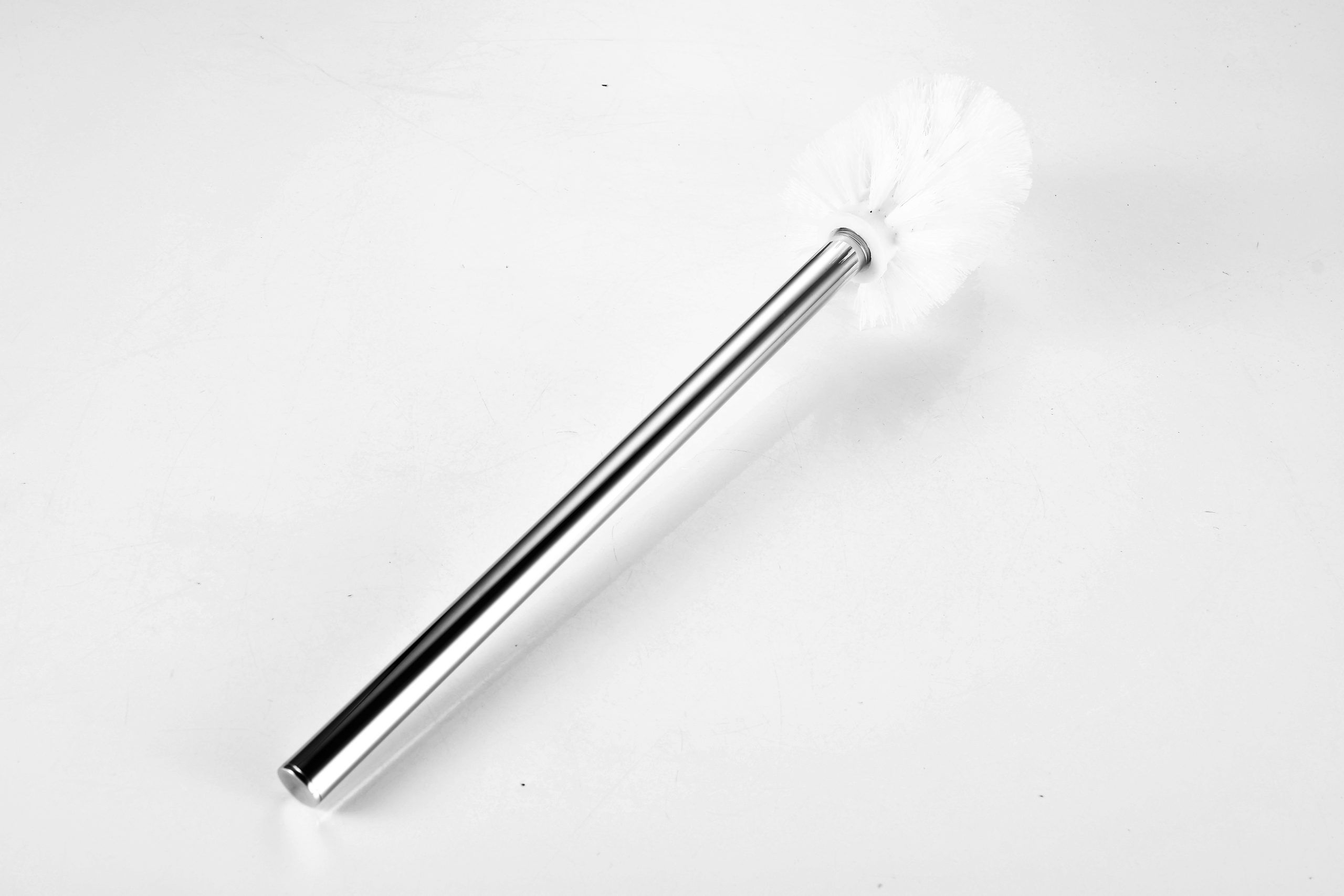 Toilet Brush With Stainless Steel Handle Ceramic Holder for Bathroom Cleaning - 图片 11