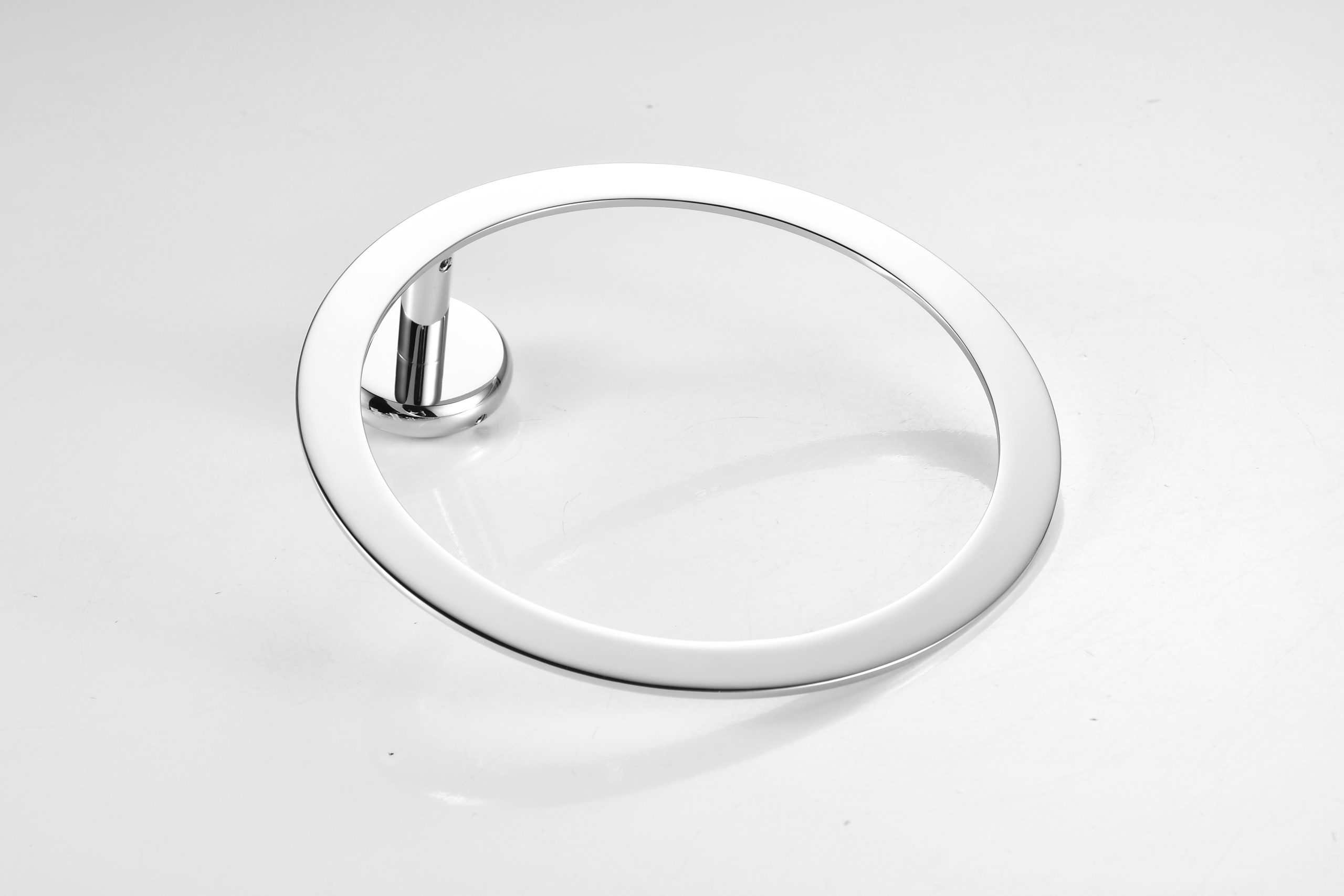 Round Towel Ring Brass Bath Hardware Chrome Bedroom Bathroom Accessories - 图片 9