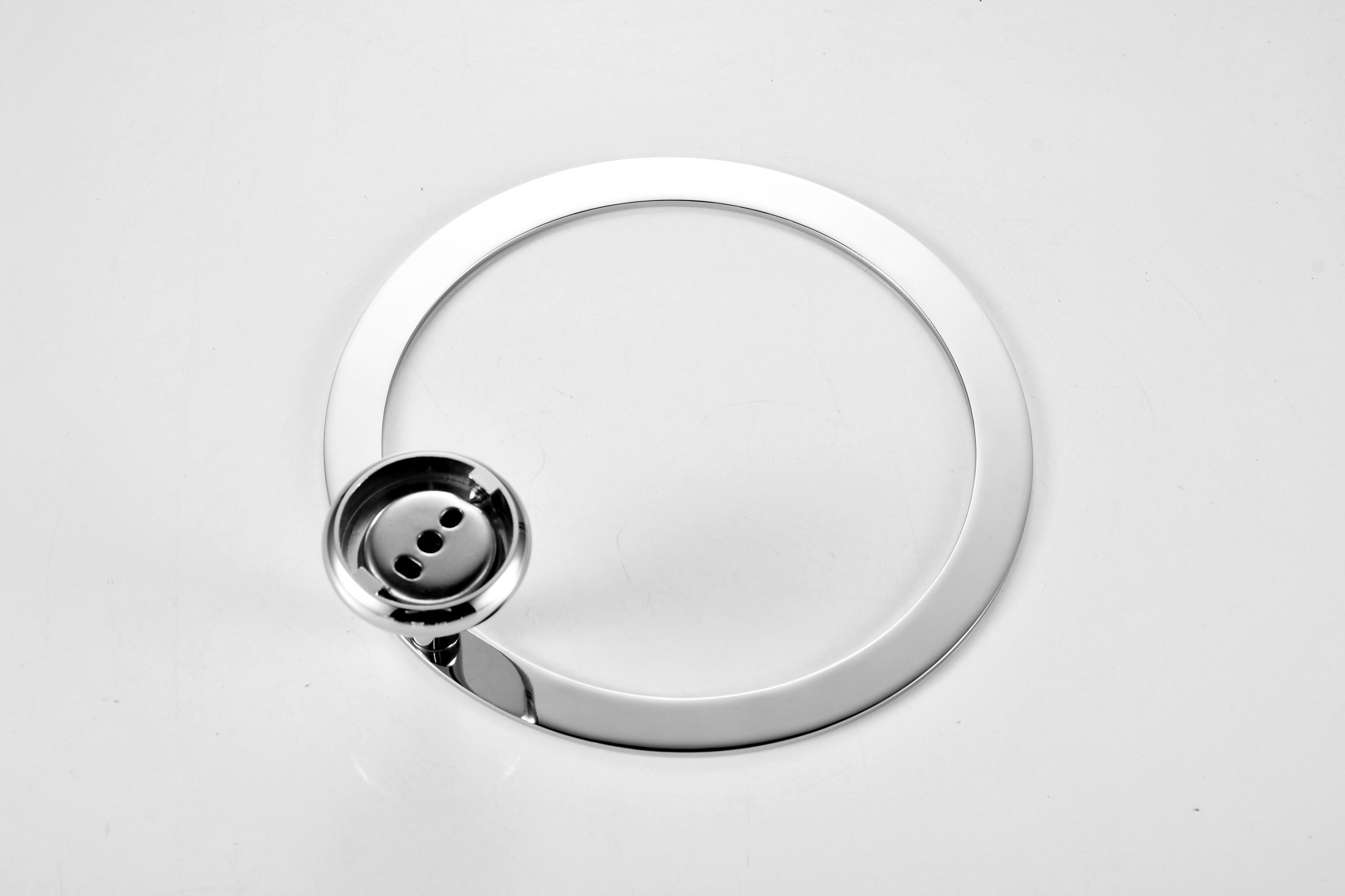 Round Towel Ring Brass Bath Hardware Chrome Bedroom Bathroom Accessories - 图片 10