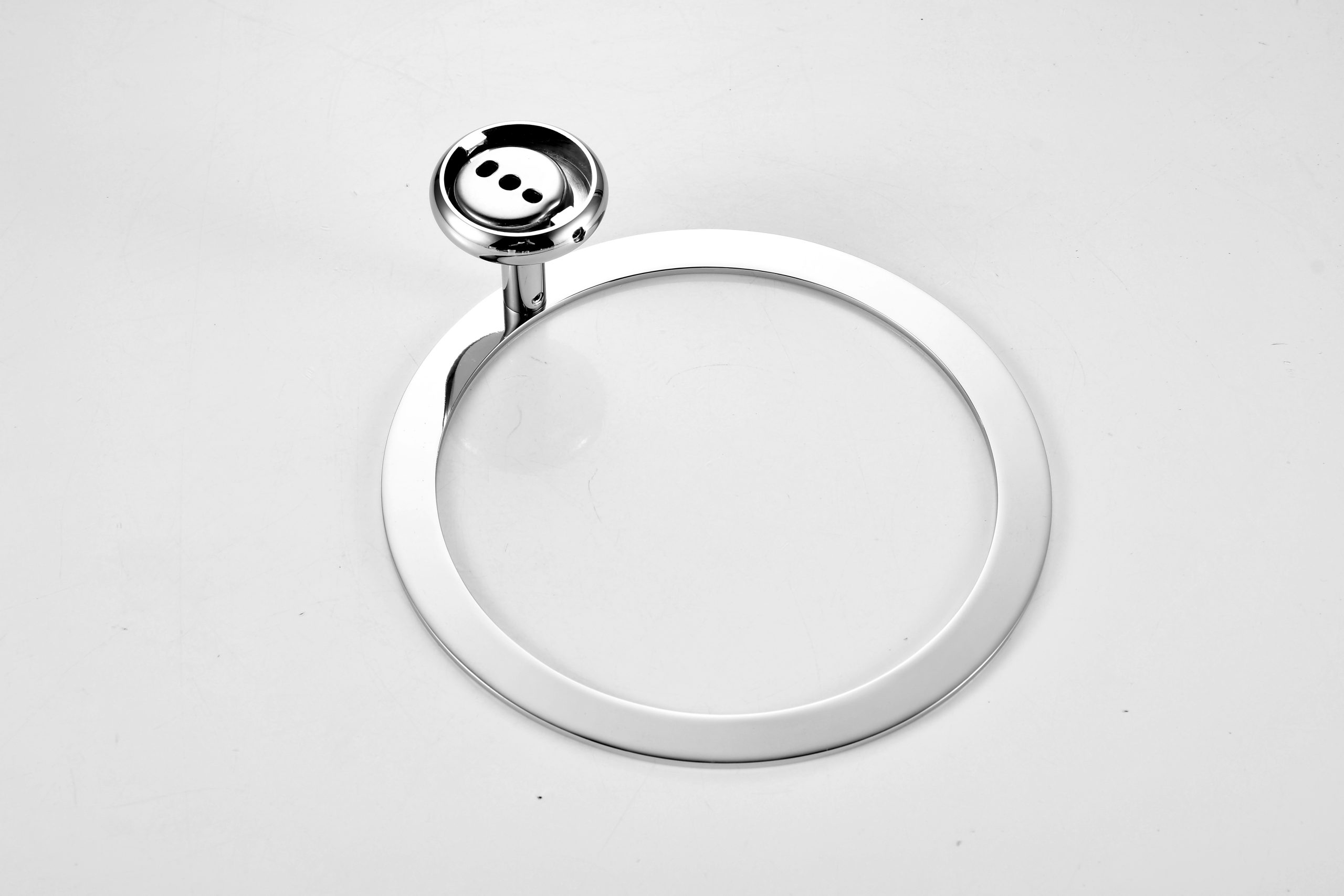 Round Towel Ring Brass Bath Hardware Chrome Bedroom Bathroom Accessories - 图片 11
