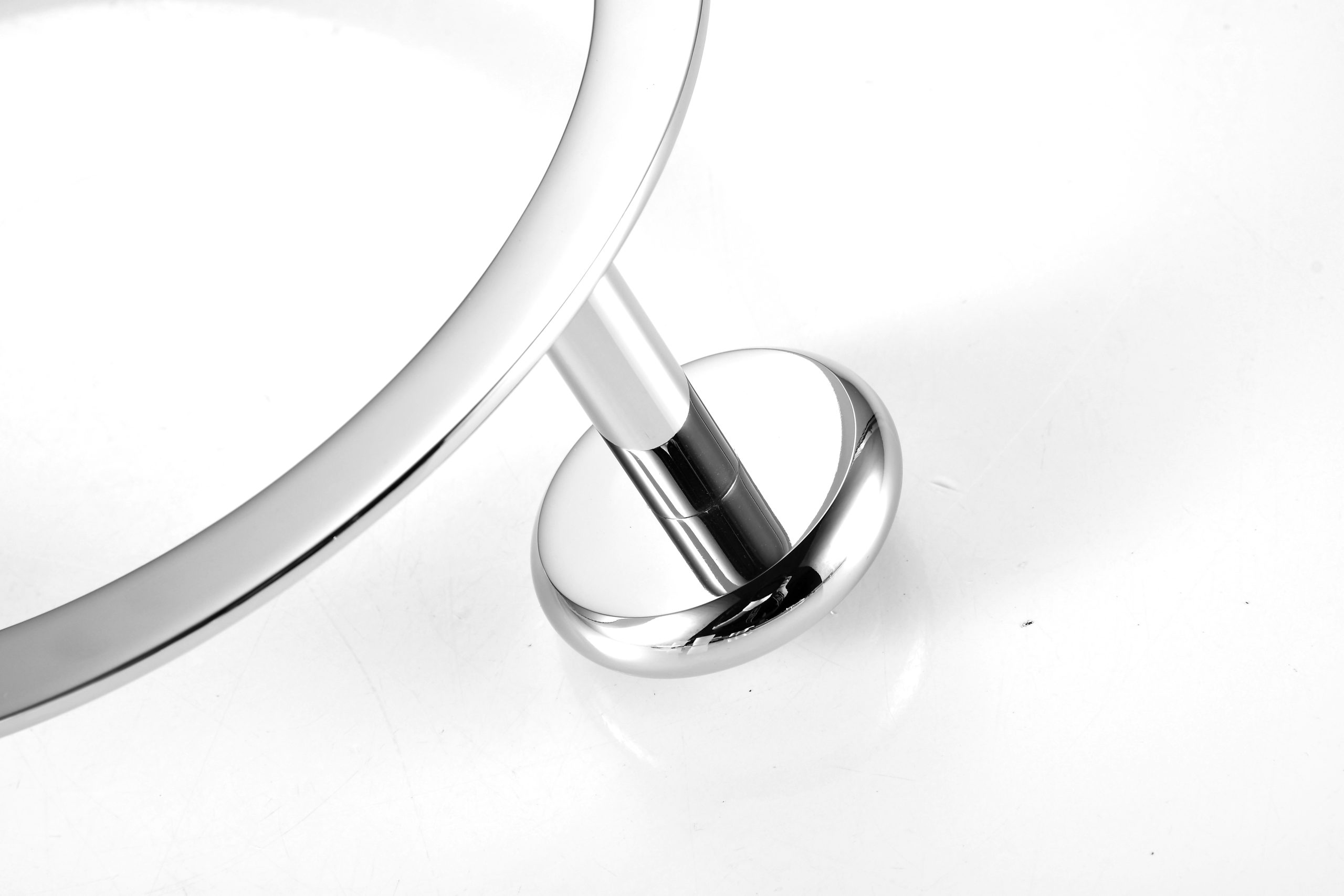 Round Towel Ring Brass Bath Hardware Chrome Bedroom Bathroom Accessories - 图片 14