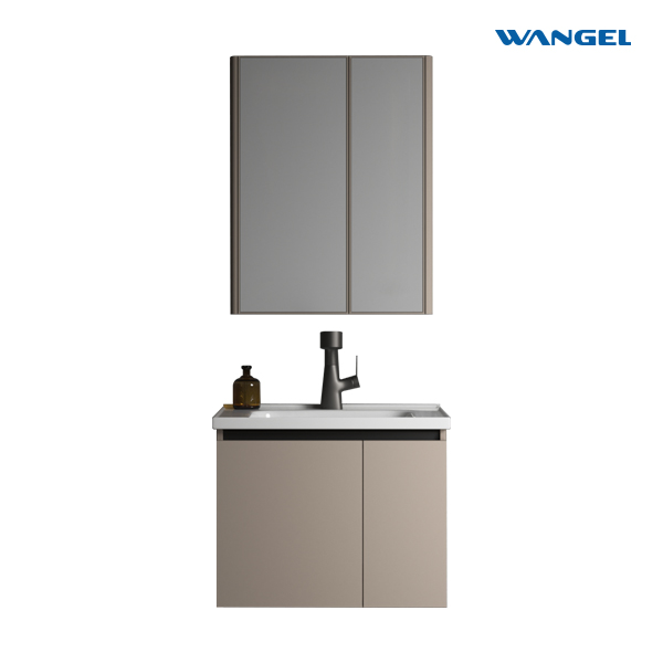 Modern Style Design High Quality Durable Wall-Mounted Installation Aluminum Bathroom Cabinet With Silver Mirror 3mm