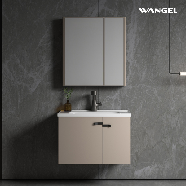 High Quality Luxury Modern Style Design Durable Wall-Mounted Installation Aluminum Bathroom Cabinet With Silver Mirror - 图片 2