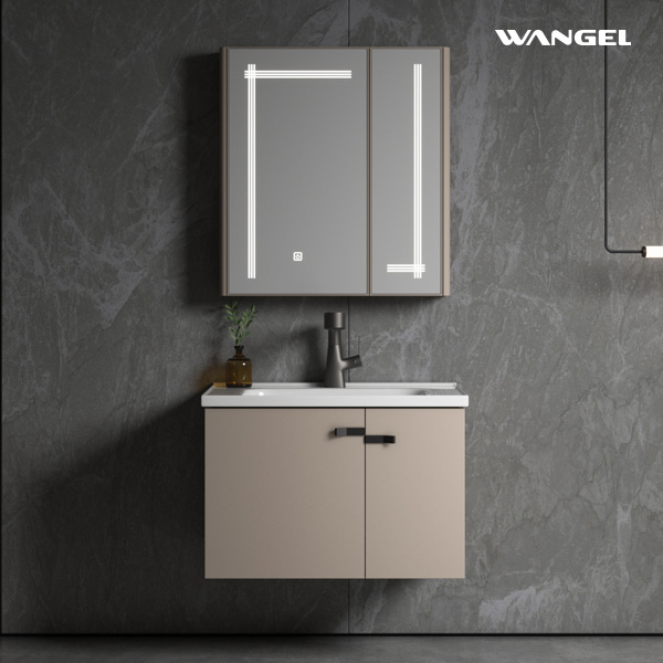 High Quality Modern Style Design Durable Wall-Mounted Installation Aluminum Bathroom Cabinet With Silver Mirror 3mm Smart light - 图片 2