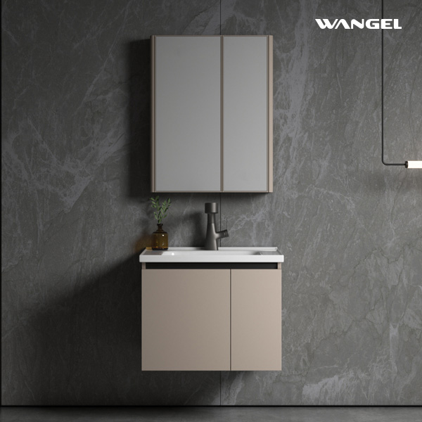 Modern Style Design High Quality Durable Wall-Mounted Installation Aluminum Bathroom Cabinet With Silver Mirror 3mm - 图片 2