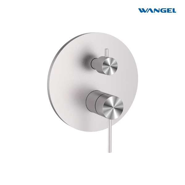 Stainless Steel Concealed Two Function Shower Valve Wall Mounted