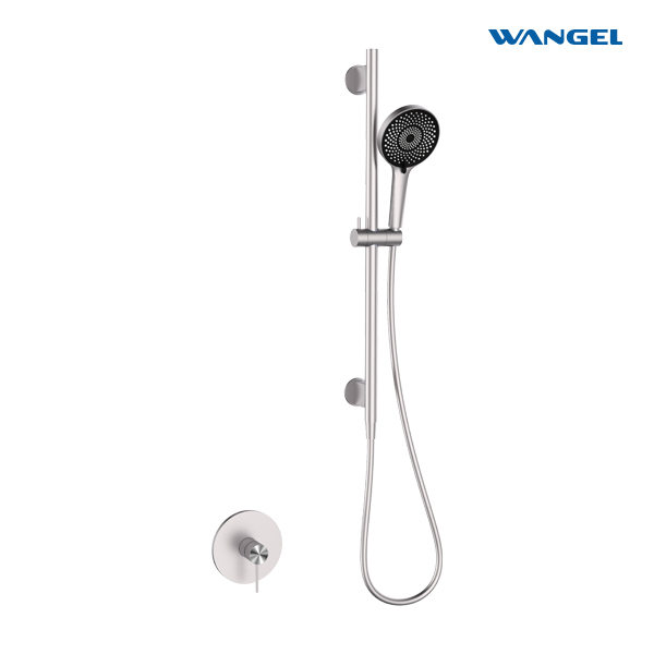 Shower System with Slide Bar Single Function Handheld Shower and Adjustable Slide Bar
