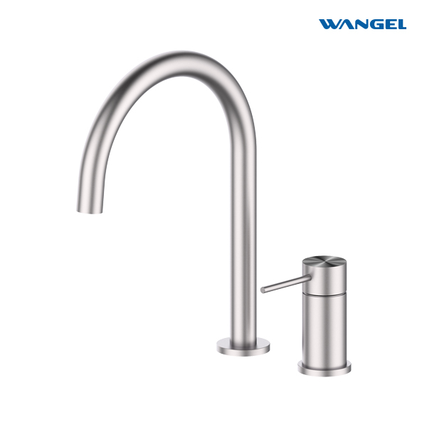 High Quality Stainless Steel 2 Hole Kitchen Faucet