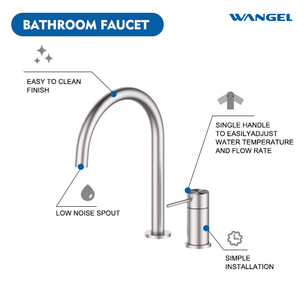 High Quality Stainless Steel 2 Hole Kitchen Faucet - 图片 4