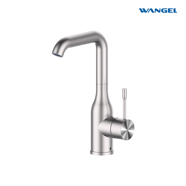 Stainless Steel Faucet with Swivel Spout, Single Lever Control