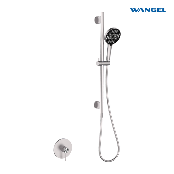 Modern Single-Function Wall-Mounted Stainless Steel Shower Head Set