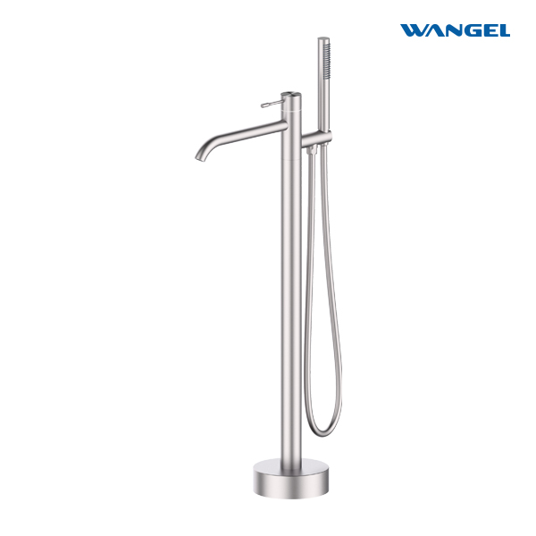 Floor-mounted bathtub faucet With PVC Shower Hose 1.5m