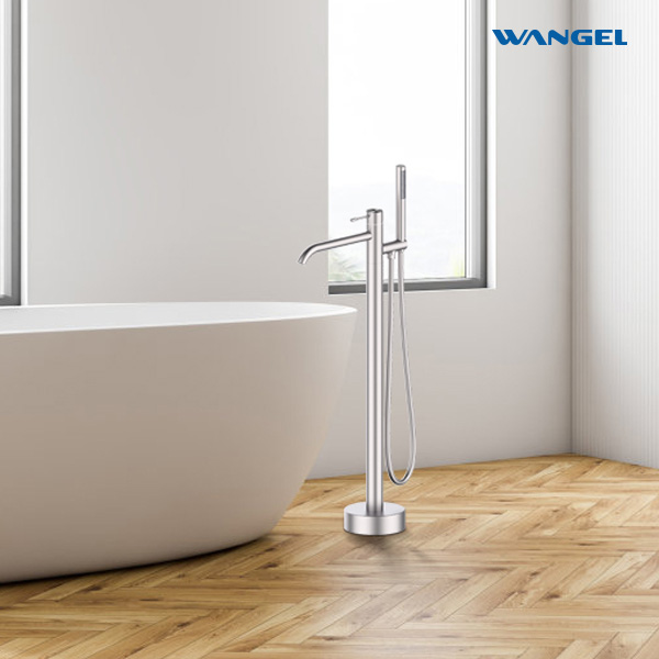 Floor-mounted bathtub faucet With PVC Shower Hose 1.5m - 图片 2