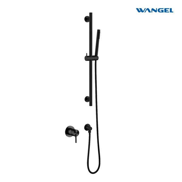 Matte Black 304 Stainless Steel Handle Single-Function Shower