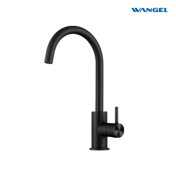 360° Matte Black Kitchen Faucet