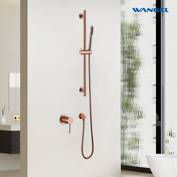 Modern Rose Gold Single-Function Shower - 图片 2