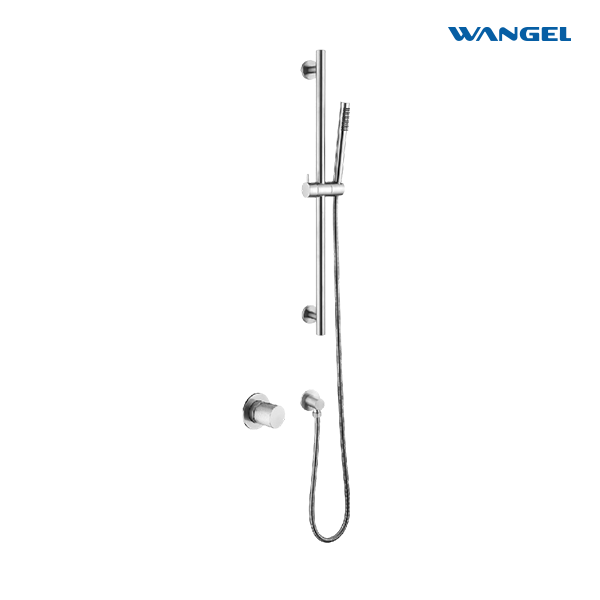 Wangel Brushed Stainless Steel Handheld Shower Set