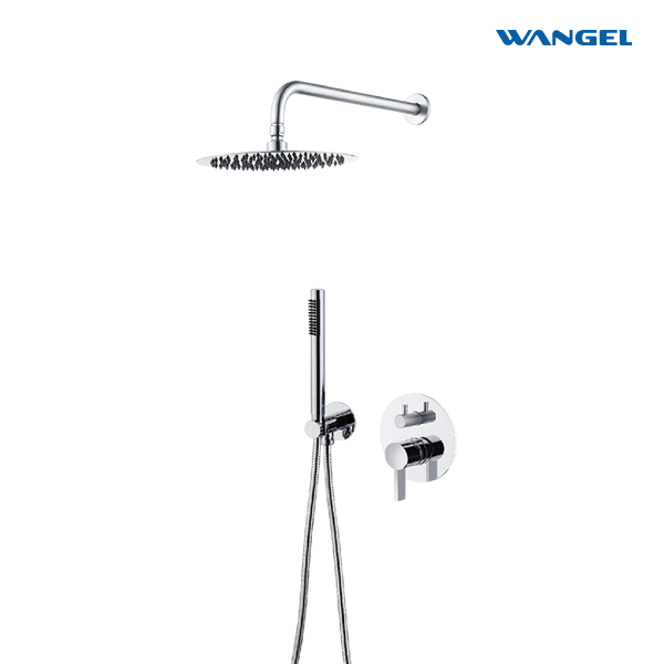Wangel Chrome-Plated Dual-Control Dual-Outlet Shower System