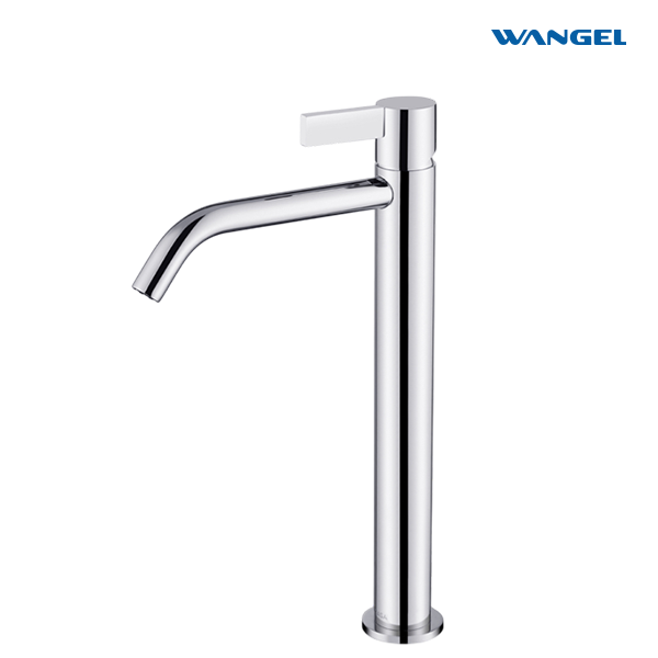 Wangel Chrome-Plated Tall-Rise Basin Faucet