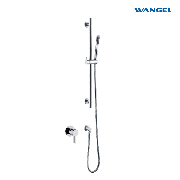 Wangel Chrome-Plated Single-Control Handheld Shower Kit