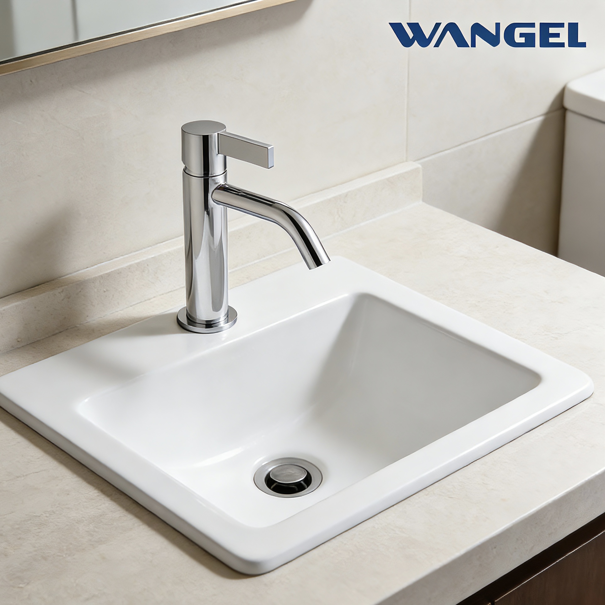 Single-Hole Chrome-plated Bathroom basin faucet - 图片 2