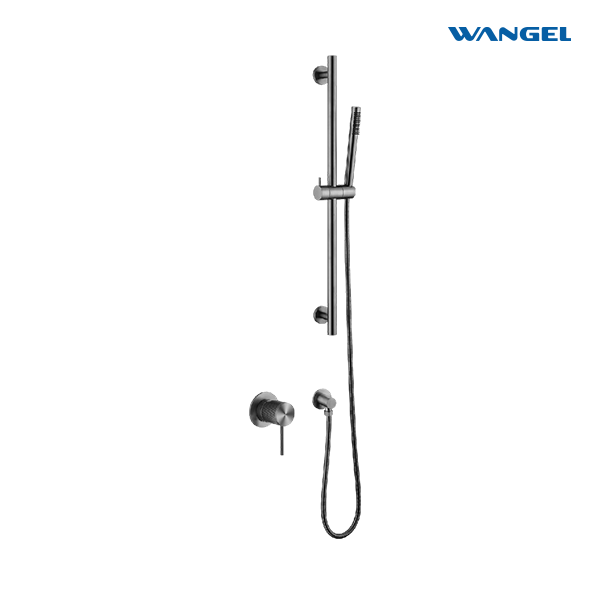 Wangel Gunmetal Adjustable Handheld Shower Set
