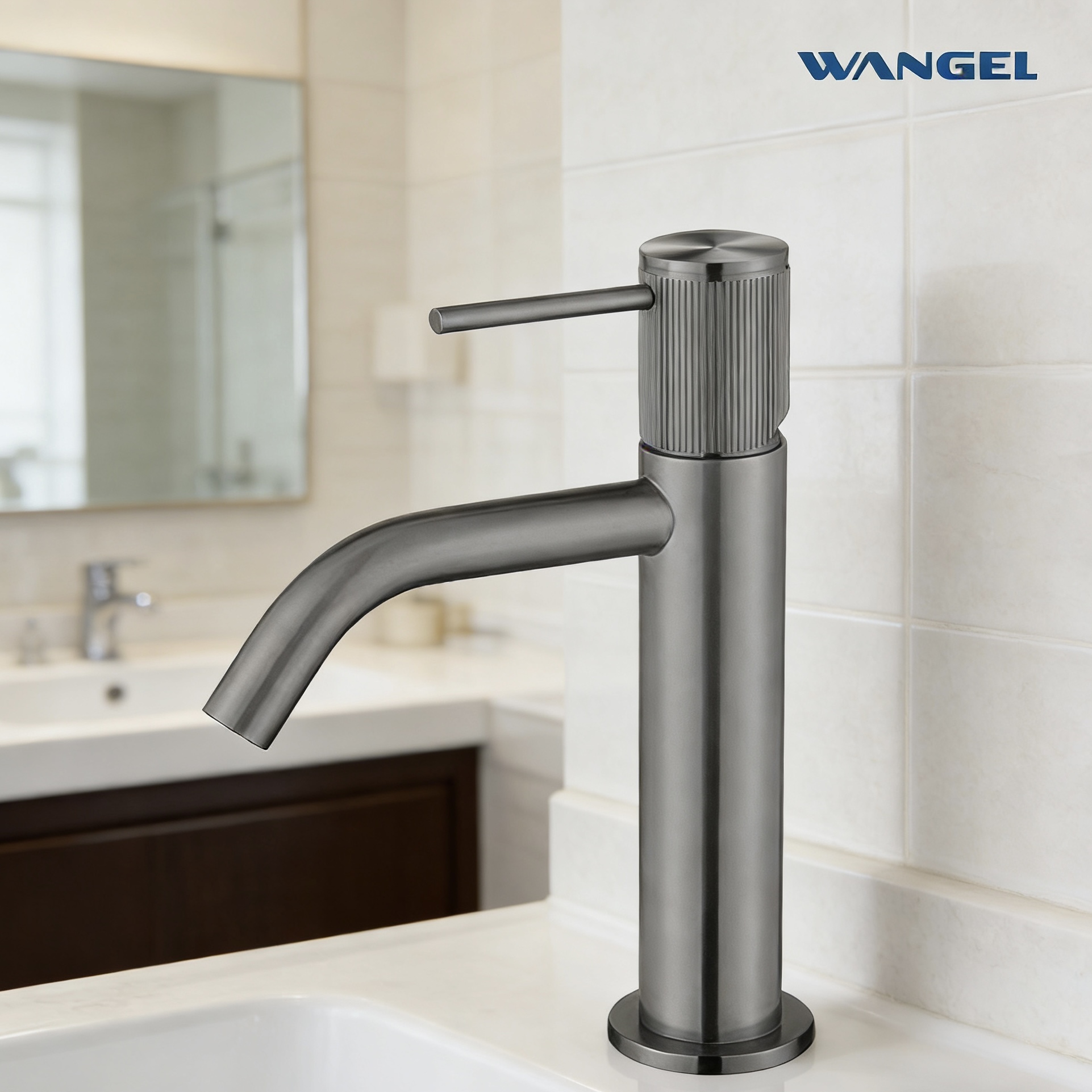 GleamTide Gunmetal Bathroom Faucet - 图片 3