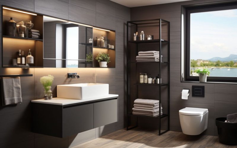 bathroom with accessories