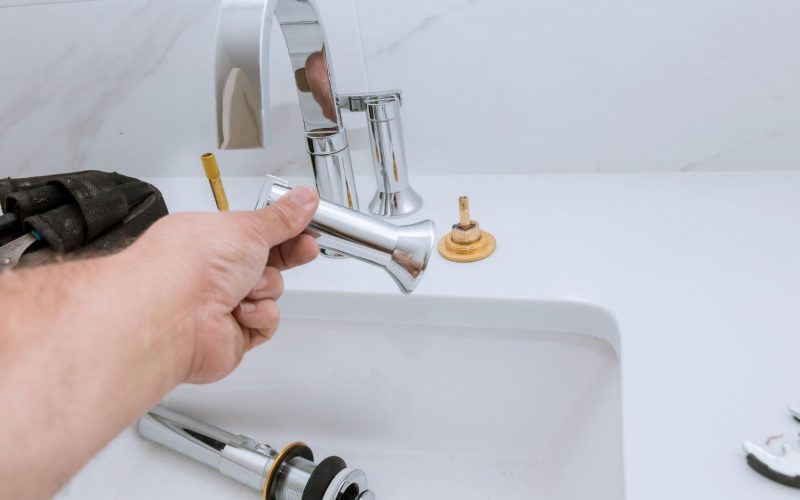 Fix The Base Of A Leaking Bathroom Basin Faucet